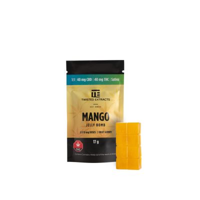 Buy Twisted Extracts 1:1 Mango Jelly Bombs Online Green Society