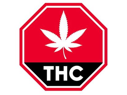 THC logo marijuana packaging