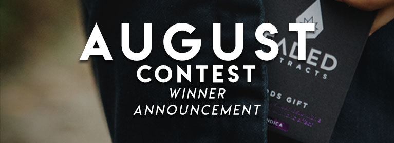 August Contest Winner Announcement