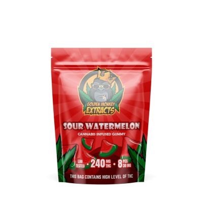 Buy Golden Monkey Extracts Sour Watermelon Gummies Online Green Society