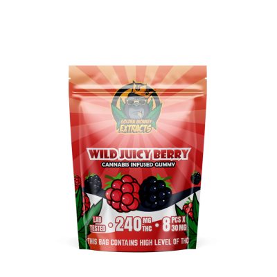 Buy Golden Monkey Extracts Wild Juicy Berry Gummies Online Green Society