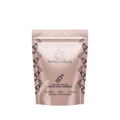 Buy Ripped Edibles THC Cream Soda Gummies Online Green Society