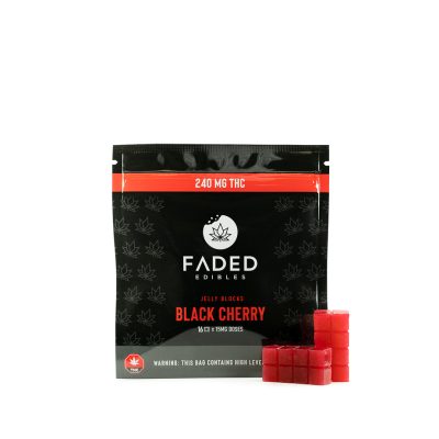 Buy Faded Cannabis Co. Black Cherry Jelly Blocks Online Green Society