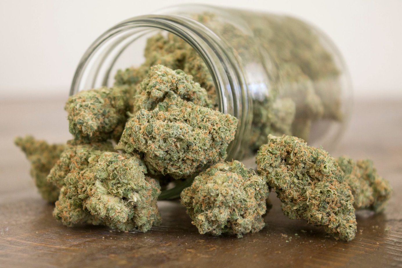 Jar Of Big Nugs Marijuana