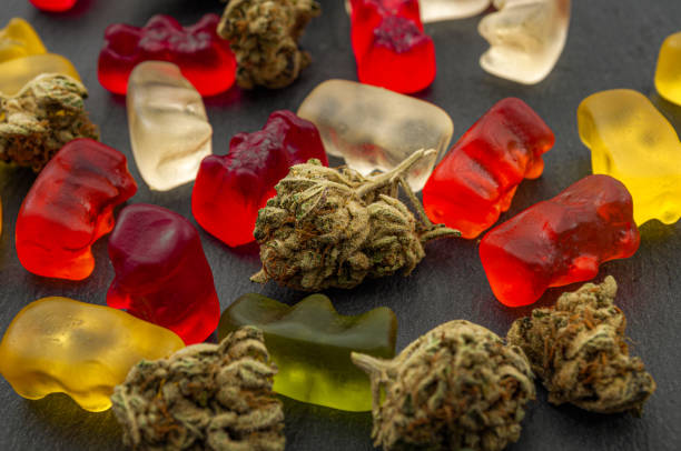 Weed Buds With Gummy Bears