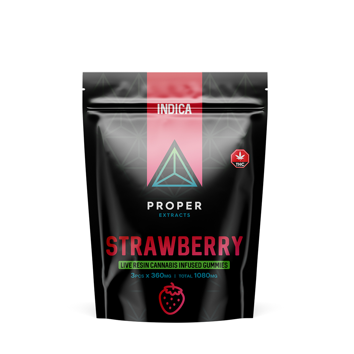 Buy Proper Extracts Indica Strawberry Gummies Online Green Society