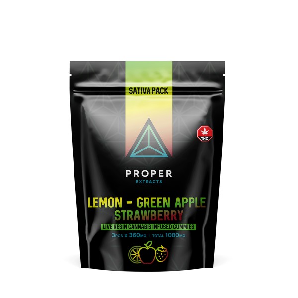 Buy Proper Extracts Sativa Pack Gummies Online Green Society