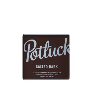 Buy Potluck Salted Dark Chocolate Online Green Society