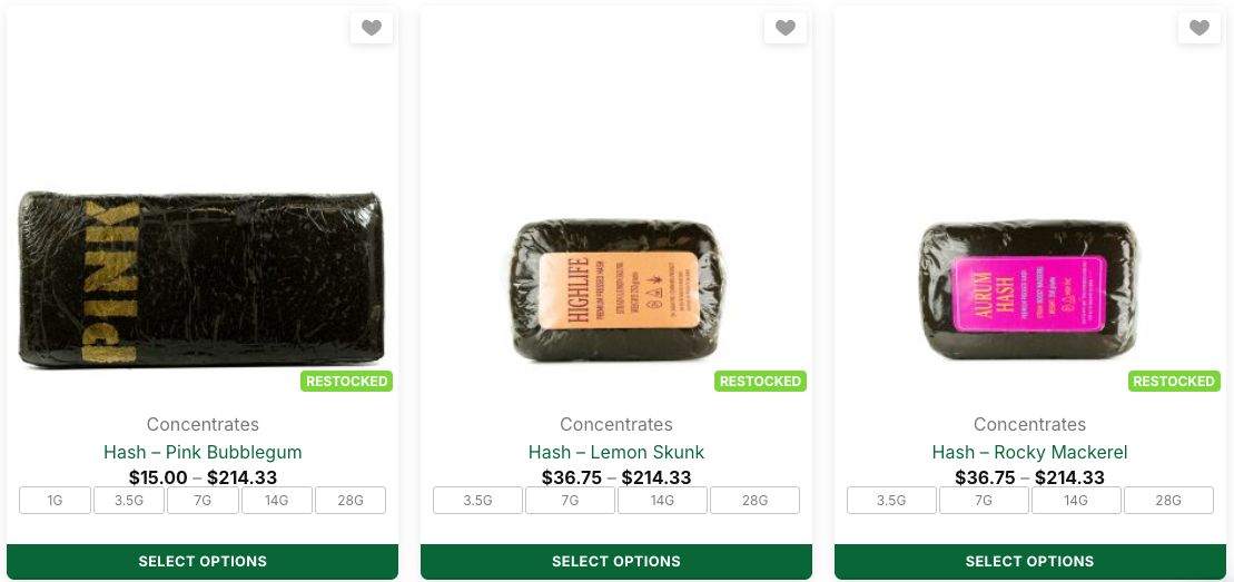 A group of Canadians discuss hash strains over a table of concentrates in a bright living room