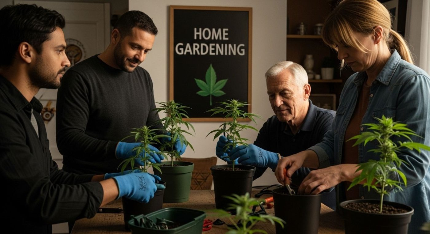 home cannabis gardening