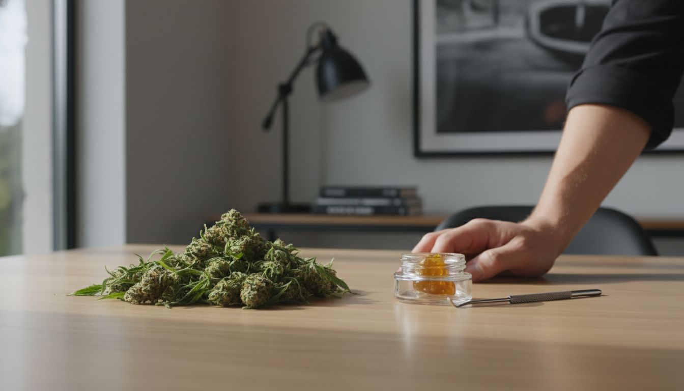 cannabis flower vs concentrate hero header image