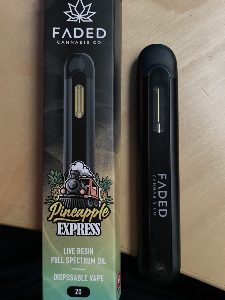 Faded Cannabis Co. 2mL Live Resin Vape Pens photo review