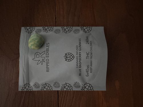 Ripped Edibles THC Blue Raspberry Gummies photo review